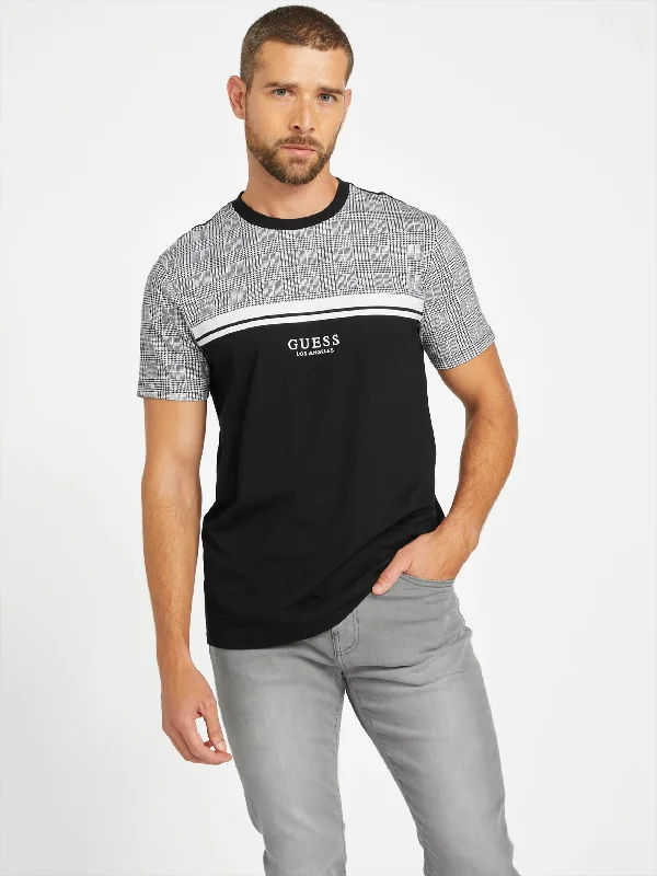 Men's Three-Quarter Sleeved TopsEco Pinto Plaid Tee