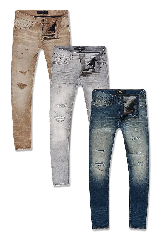 Rip and Tear Men's JeansSean Fit Meadowlands Denim 3 Pack