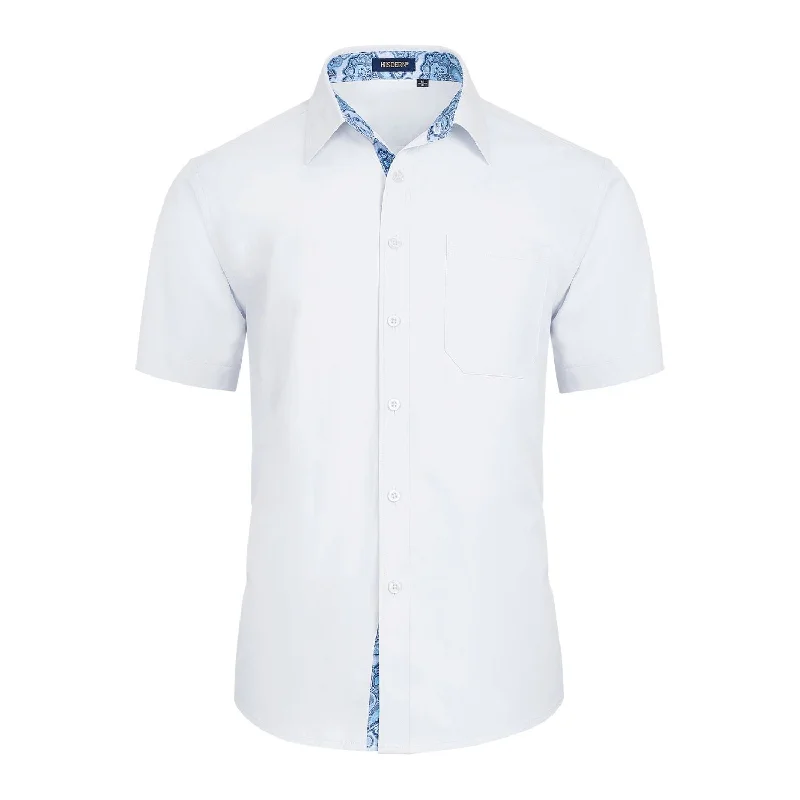 Men's Henley T-Shirts for a Casual TwistMen's Short Sleeve Shirt with Pocket - A1-WHITE Men's Henley T-Shirts for a Casual TwistMen's Short Sleeve Shirt with Pocket - A1-WHITE