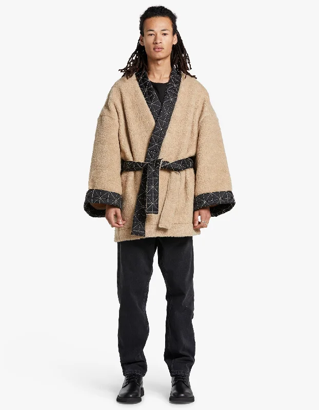 Men's Coats for Big and TallKenzo Archive Logo Kimono - Camel