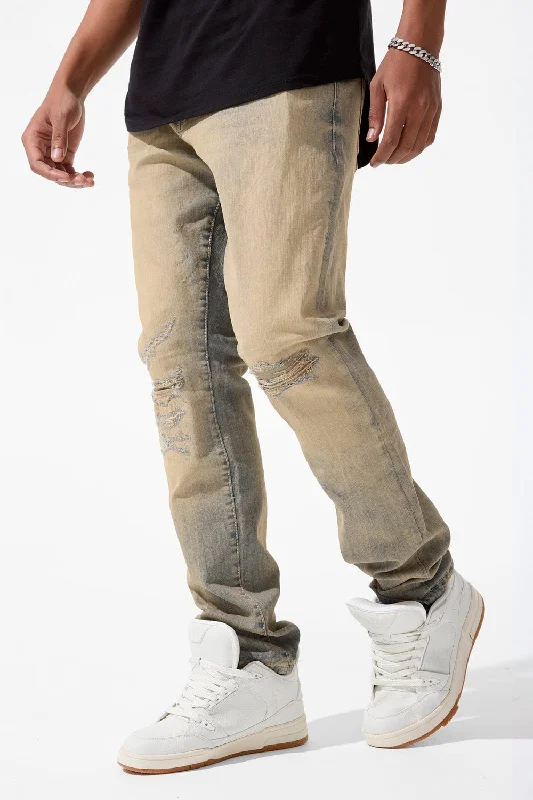 Men's Jeans for a Dressy OccasionCollins - Dune Denim (Khaki Wash)