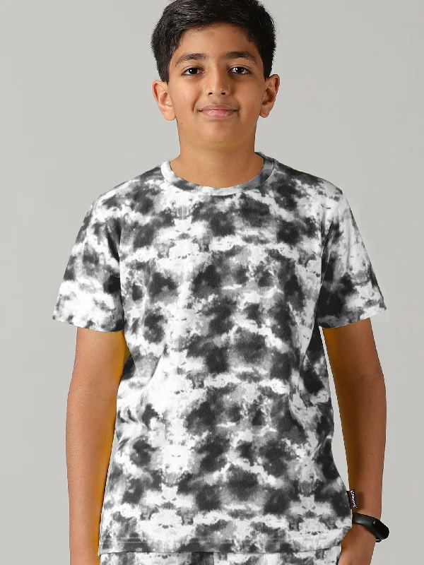 Men's Shirts with Appliqué DetailsBoys Tie & Dye Printed Tee