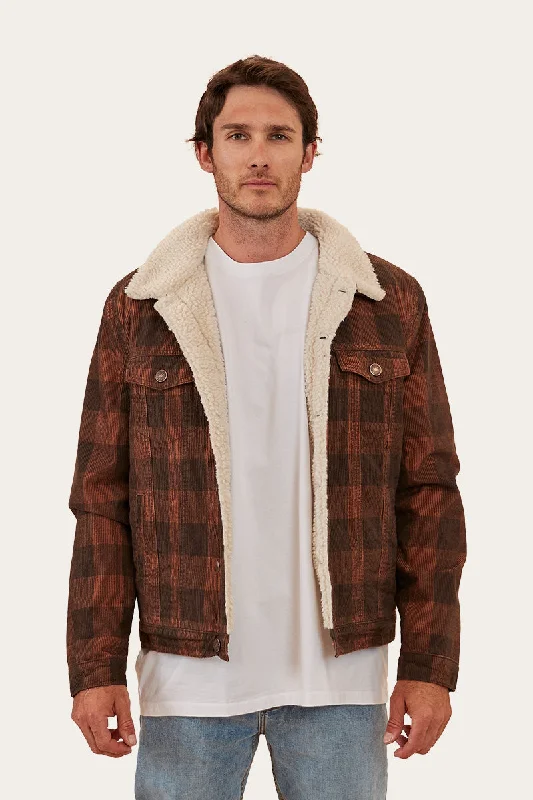 Men's Coats for Cold WeatherMilawa Mens Corduroy Jacket - Copper