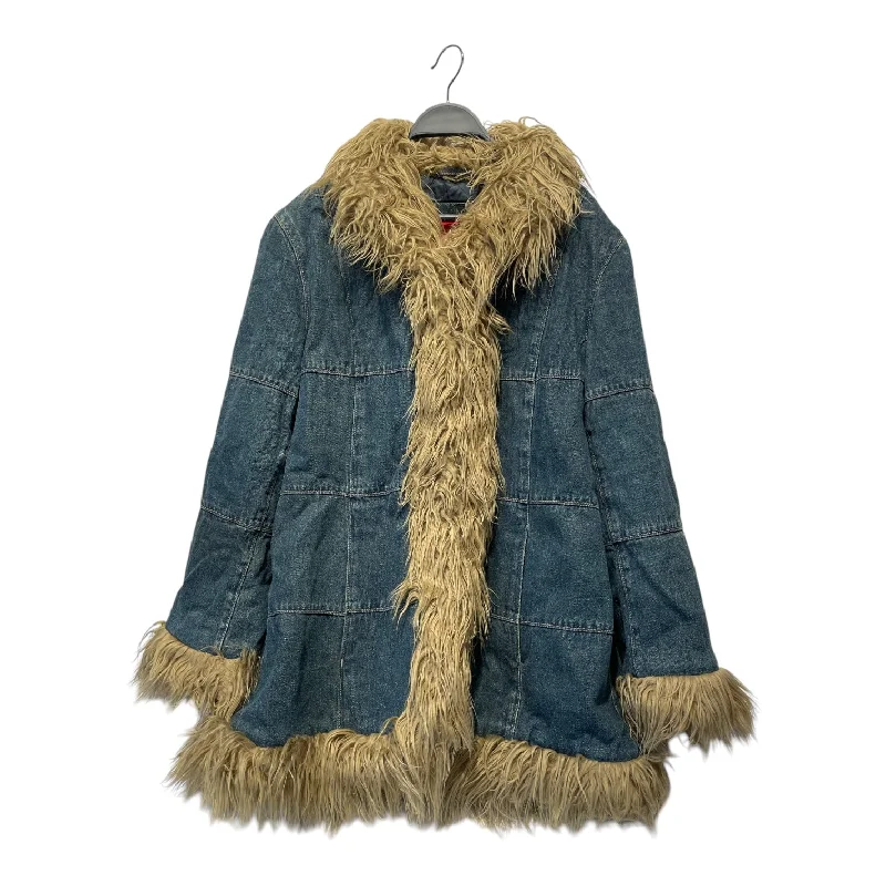 Classic Men's Jeans StyleESPIRIT/Coat/Border/Denim/NVY/FUR LINED