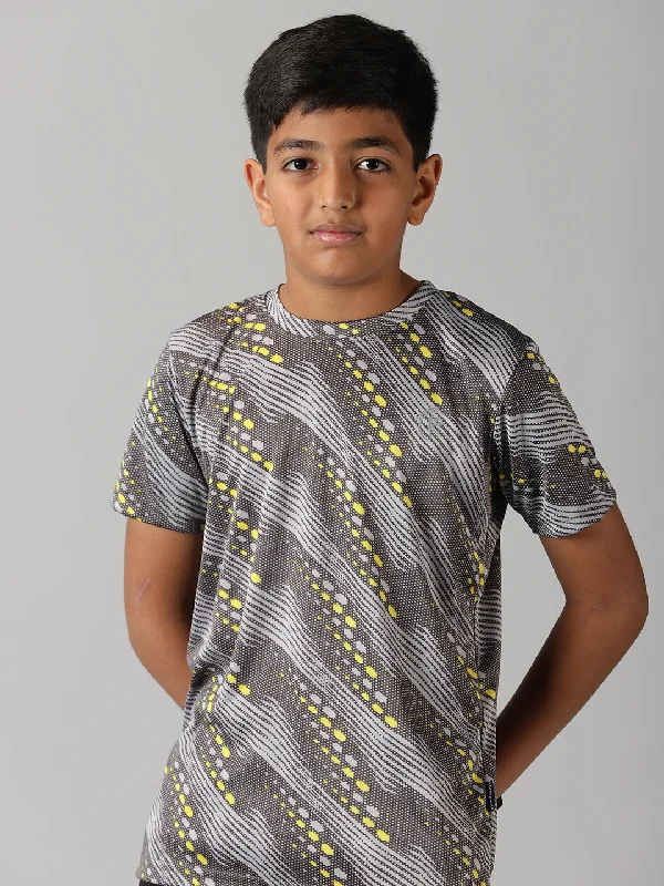 Men's Shirts with Snap ButtonsBoys Round Neck Sports Tee