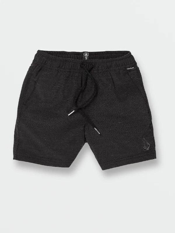 Men's Pants with UV ProtectionLittle Boys Understoned Elastic Waist Hybrid Shorts - Black Men's Pants with UV ProtectionLittle Boys Understoned Elastic Waist Hybrid Shorts - Black