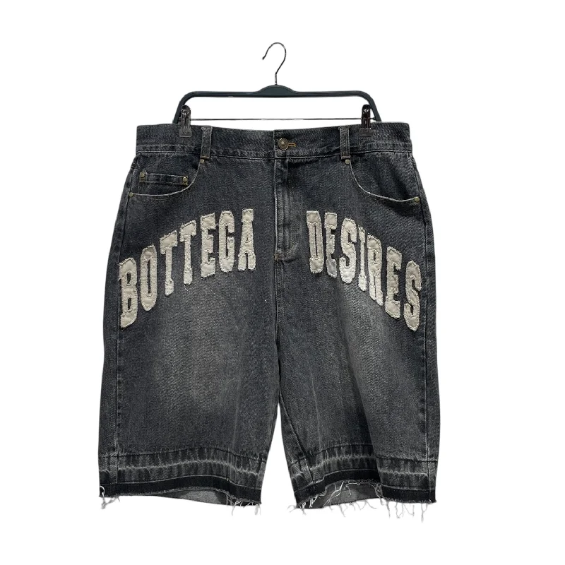 Men's Jeans with Embroidered LogosBOTTEGA DESIRES/Shorts/38/Denim/GRY/