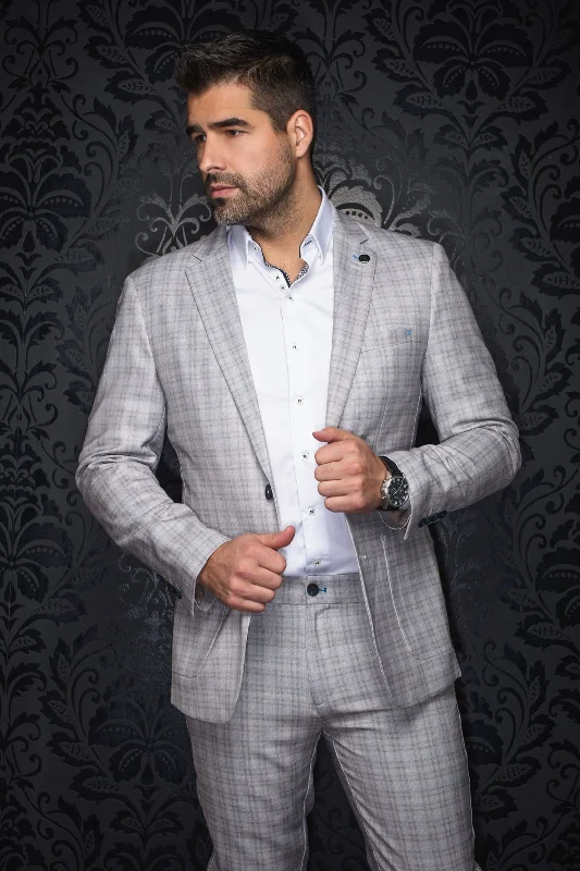 Au Noir Stretch Blazer | Veston Hanks Stone