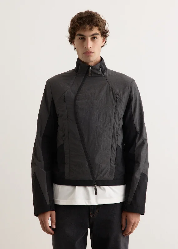 Weather-Resistant Men's CoatsAsymmetrical Zip Jacket