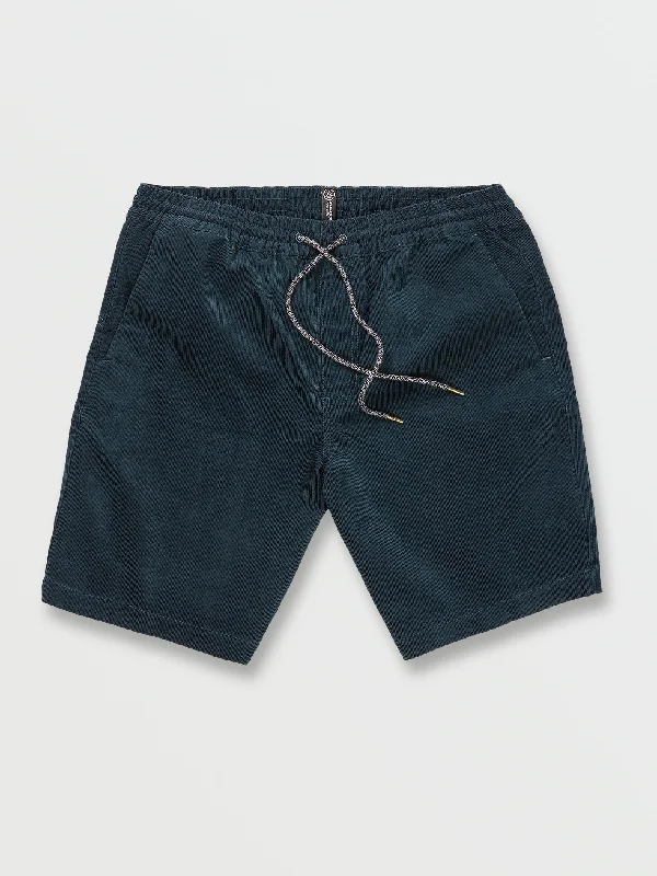 Men's Twill Pants for a Dressy LookFrickin Mix Elastic Waist Shorts - Cruzer Blue