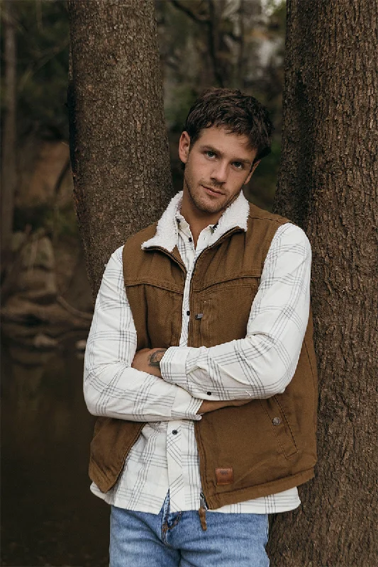 Versatile Men's Pea CoatsHigh Country Mens Vest - Tawny Brown