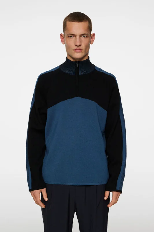 Men's Sweaters with Button-Up CollarsTim Tech Knit Quarter Zip