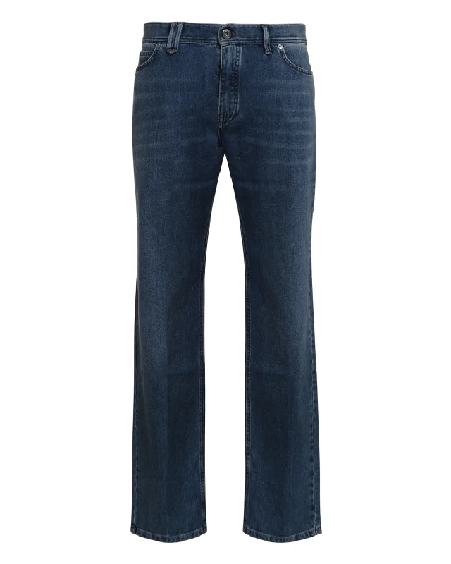Best Fitting Men's JeansMeribel Regular Fit Denim Pant in Nile