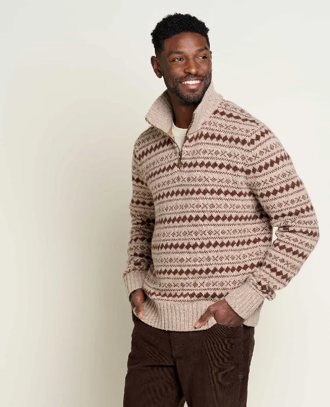 Men's Sweaters with Dropped ShouldersMen's Wilde 1/4 Zip Sweater
