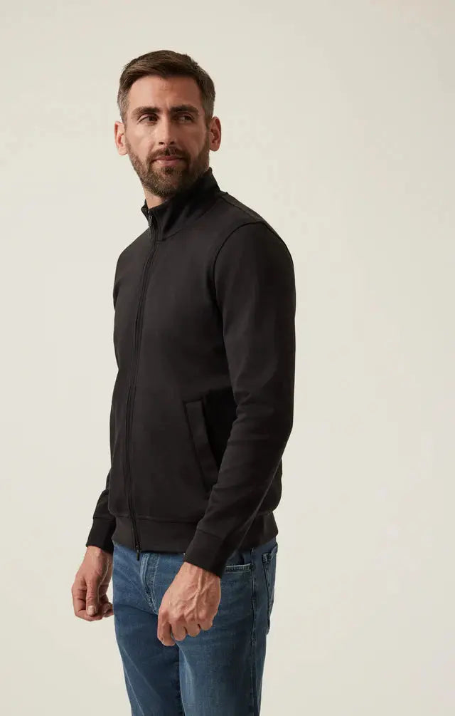 Men's Sweaters with Checkerboard Patterns34 Heritage | High Neck Zip Up