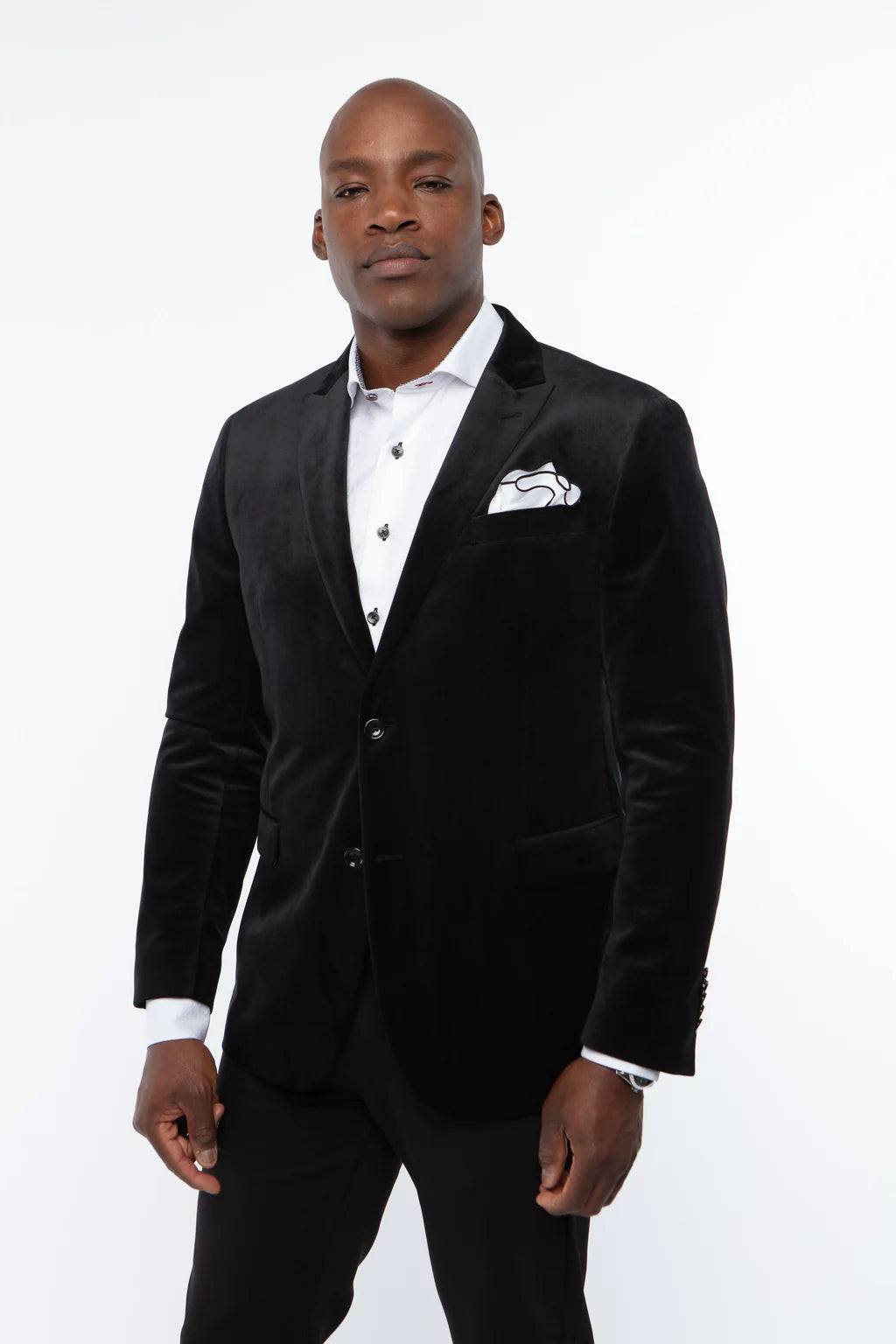 Exton Solid Black Dinner Jacket