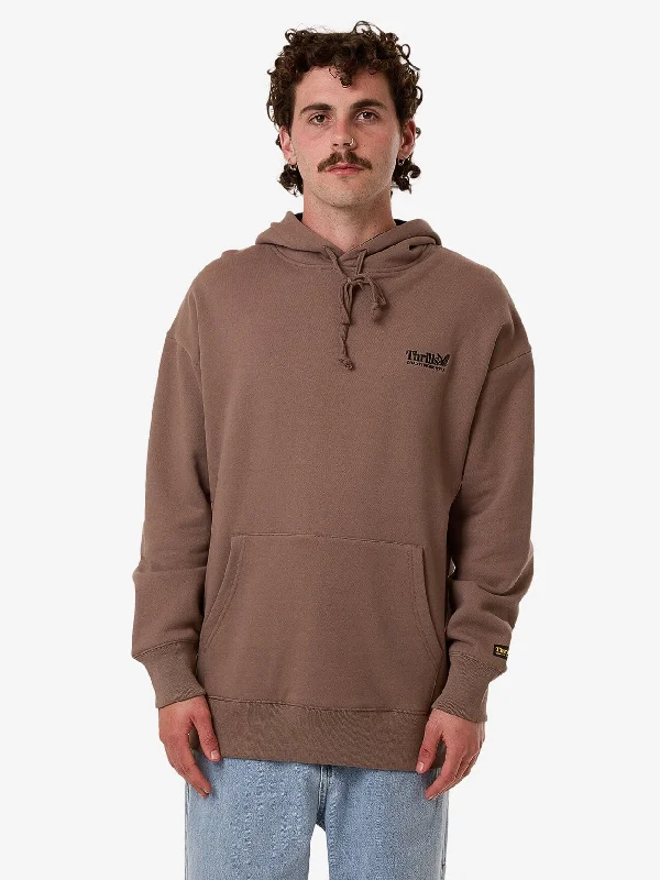Men's Sweaters with Elastic CuffsThrills Union Slouch Pull On Hood - Falcon
