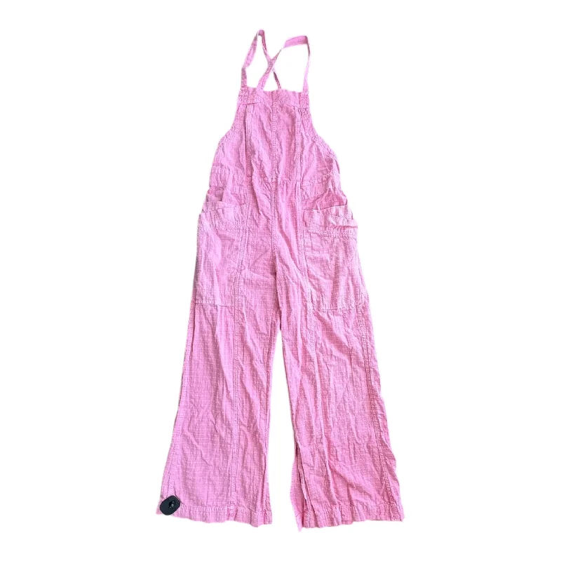 Men's Pants with Welt PocketsOveralls By Free People In Pink, Size:Xs