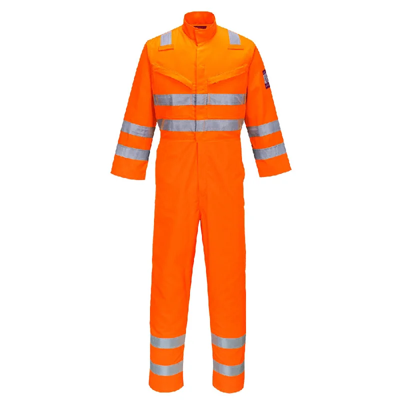 Men's Pants with Graphic PrintsPortwest MV91 Modaflame RIS Orange Coveralls - Flame Retardant Men's Pants with Graphic PrintsPortwest MV91 Modaflame RIS Orange Coveralls - Flame Retardant