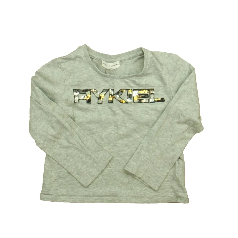 Men's Shirts for BoatingSonia Rykiel Girls Gray Long Sleeve T-Shirt