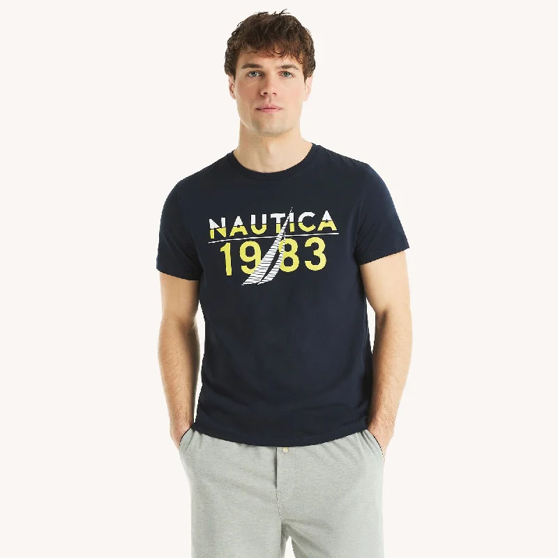 Men's Short-Sleeved ShirtsNautica Mens 1983 Graphic T-Shirt