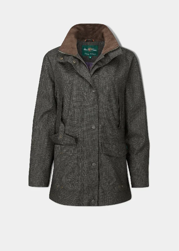 Men's Pants with SuspendersFernley Ladies Waterproof Field Coat In Hopsack
