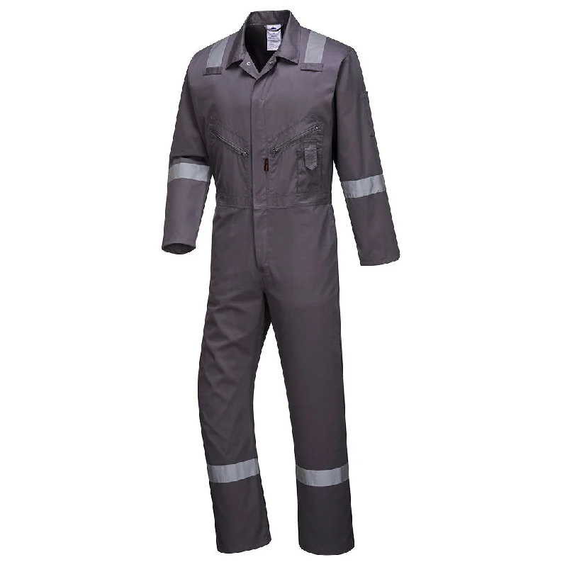 Men's Pants with Contrast Fabric PanelsPortwest C814 Iona Cotton Coveralls