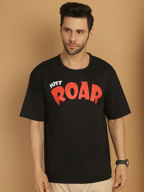 Men's Sleeveless TopsMack Jonney Printed Black Round Neck Cotton Oversize Half sleeves Tshirt For Men Men's Sleeveless TopsMack Jonney Printed Black Round Neck Cotton Oversize Half sleeves Tshirt For Men