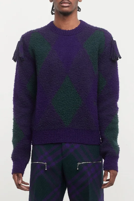 Men's Tailored Pants for a Sharp AppearanceBurberry Royal IP Pattern Knit
