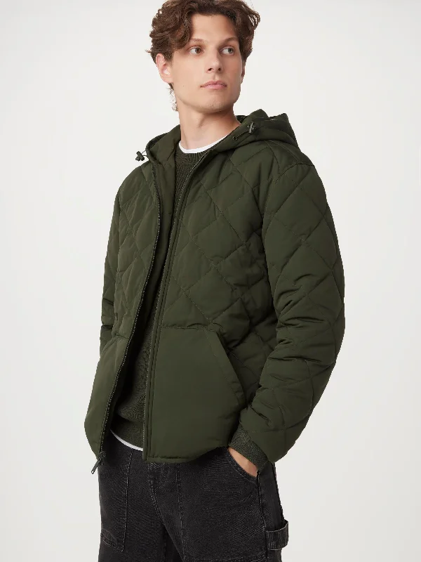 Men's Coats with Hidden PocketsThe Skyline Reversible Hooded Jacket in Rosin