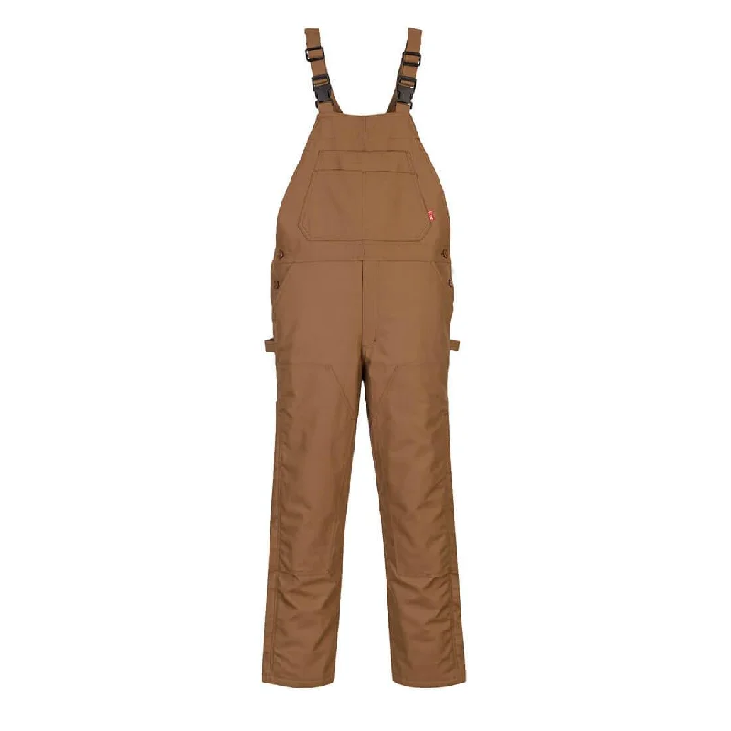 Men's Pants with Button-Down PocketsPortwest UFR49 - FR Duck Quilt Lined Bib Overall Men's Pants with Button-Down PocketsPortwest UFR49 - FR Duck Quilt Lined Bib Overall