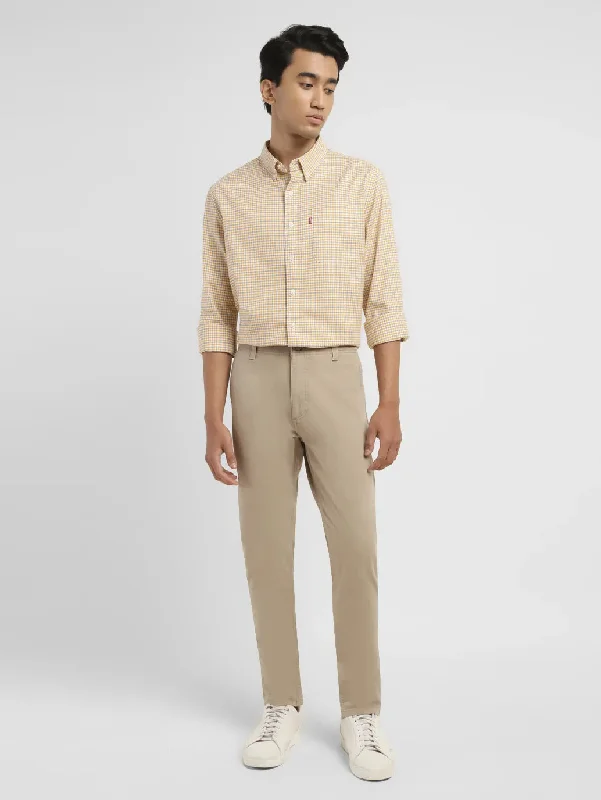 Men's Jeans Made from Recycled MaterialsMen's 512 Beige Slim Tapered Fit Chinos