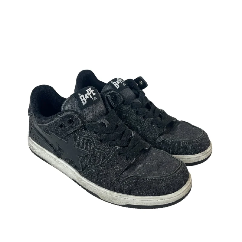 Men's Jeans in Unique PatternsA BATHING APE/Low-Sneakers/US 9/Denim/BLK/Sk8 Denim Sta