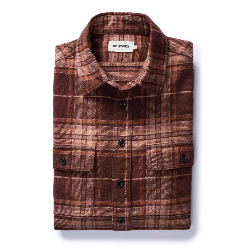 Men's Performance Fabric Shirts for All-Day ComfortThe Ledge Shirt in Chestnut Plaid Men's Performance Fabric Shirts for All-Day ComfortThe Ledge Shirt in Chestnut Plaid