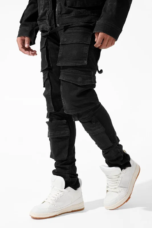 Baggy Cargo Men's JeansSean - Legion Cargo Denim (Vintage Black)