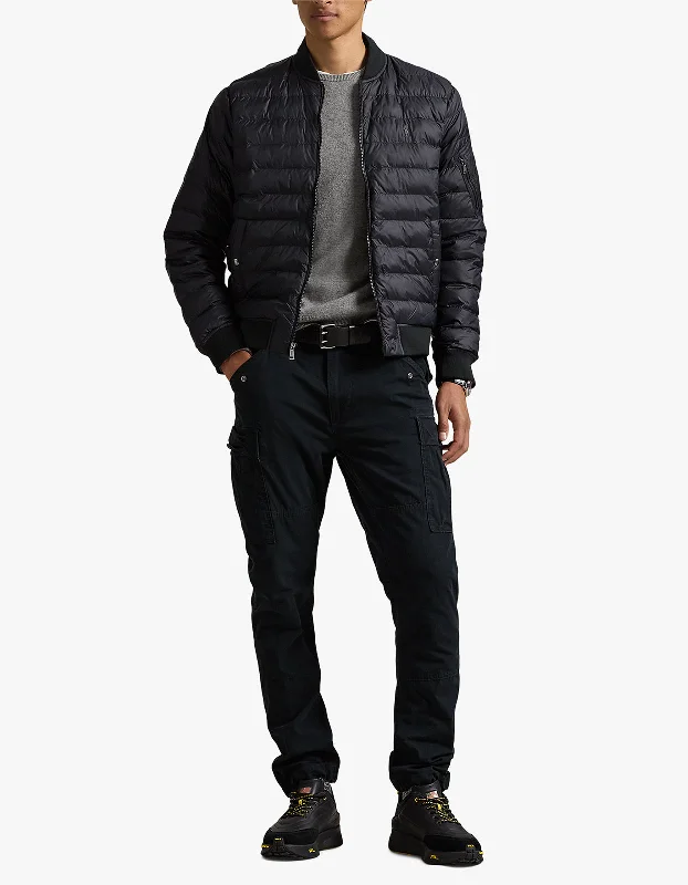 Practical Men's RaincoatsTerra MA1 Insulated Bomber Jacket - Polo Black