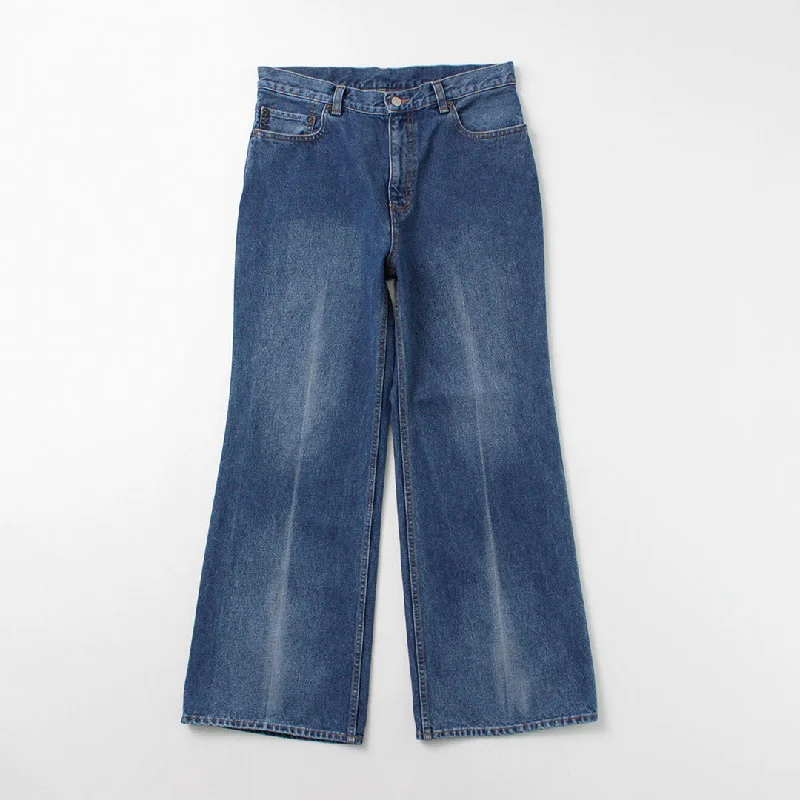 Men's Straight-Leg JeansFREEMANS SPORTING CLUB / Francis Boots Cut Jeans Center Crease