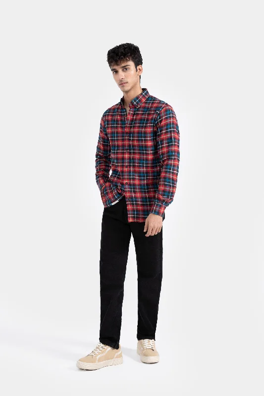 Men's Solid-Colored Shirts for VersatilityCheckered shirt