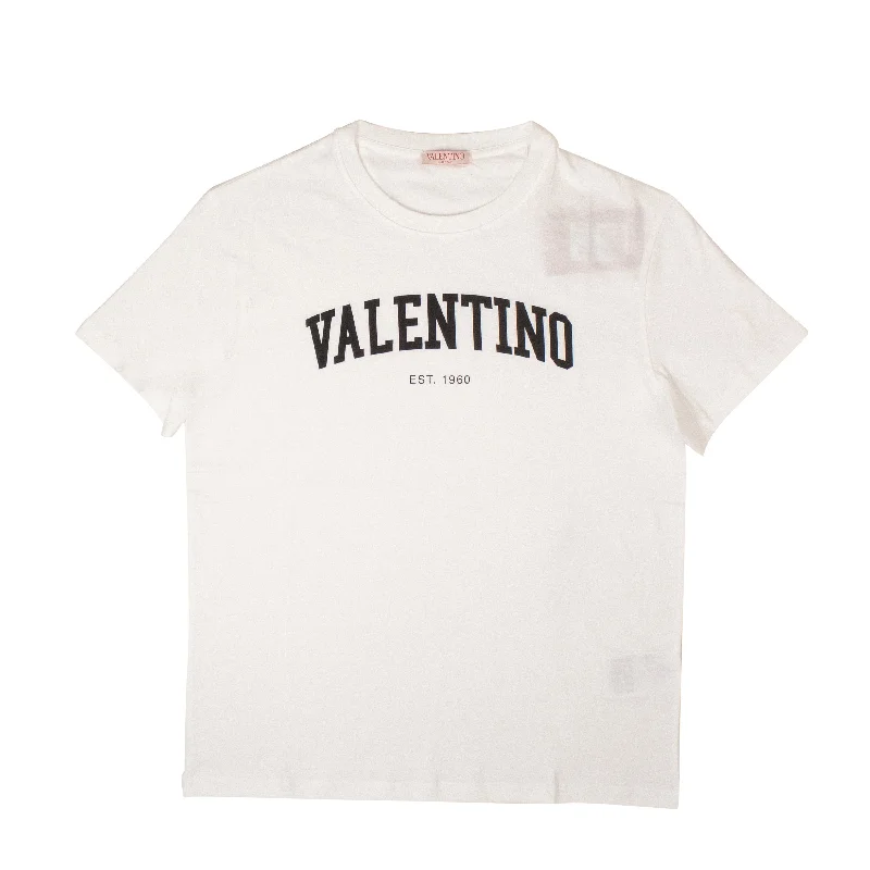 Lightweight Men's Linen ShirtsValentino White Cotton Logo T-Shirt