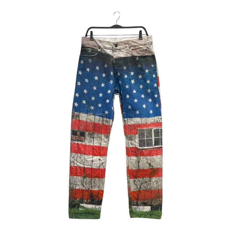 Light Blue Denim Men's JeansCalvin Klein/Pants/29/Denim/MLT/All Over Print/Raf Simons Era