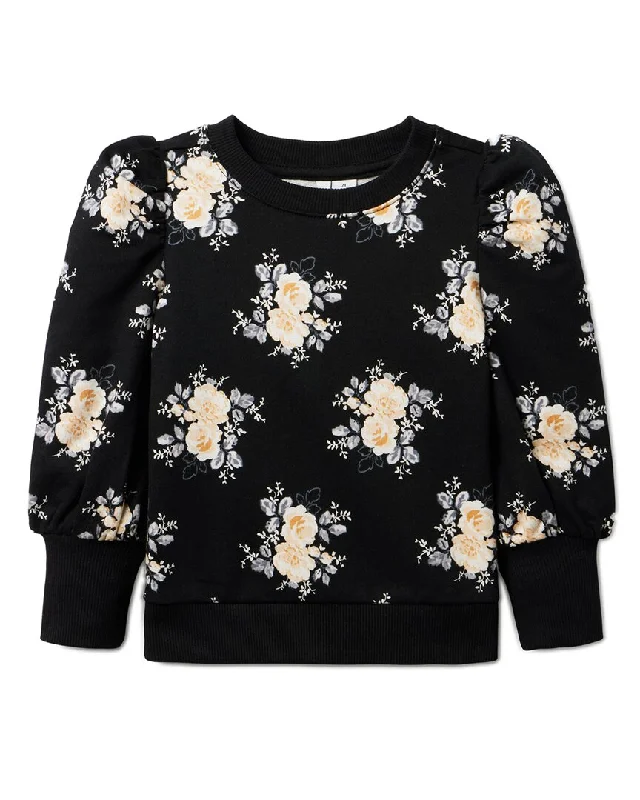 Men's Shirts with Adjustable CuffsJanie and Jack Floral French Terry Sweatshirt