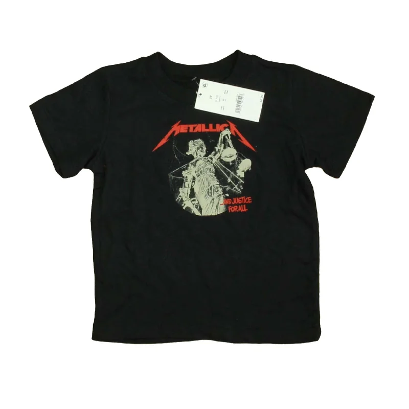 Men's Shirts with Patchwork PatternsMetallica Boys Black T-Shirt