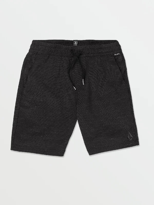 Men's Elastic-Waisted Pants for Easy MovementBig Boys Understoned Elastic Waist Hybrid Shorts - Black Men's Elastic-Waisted Pants for Easy MovementBig Boys Understoned Elastic Waist Hybrid Shorts - Black