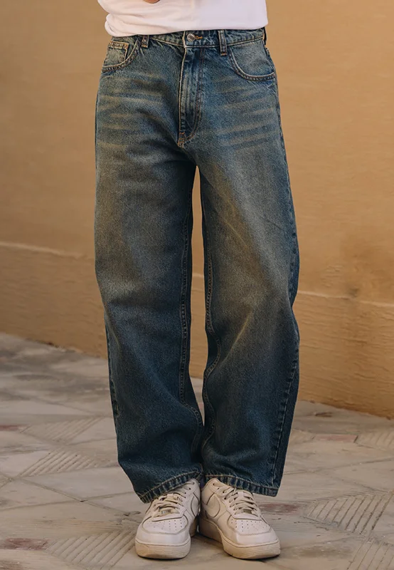Men's Jeans for Office WearBaggy Fit Jeans - Tint Over Dyed