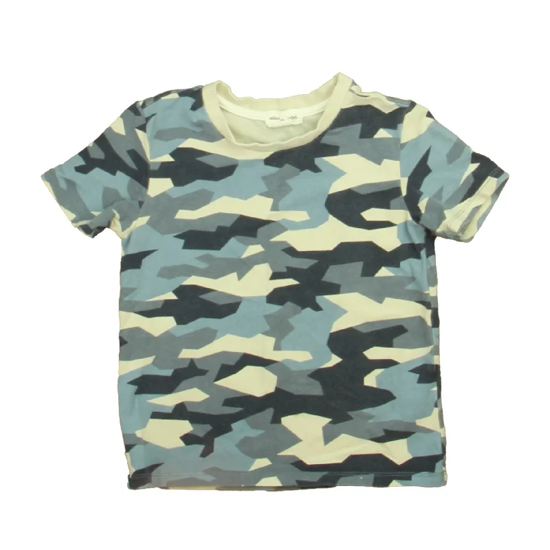 Men's Shirts with Patchwork SleevesMiles the Label Boys Blue Camo T-Shirt