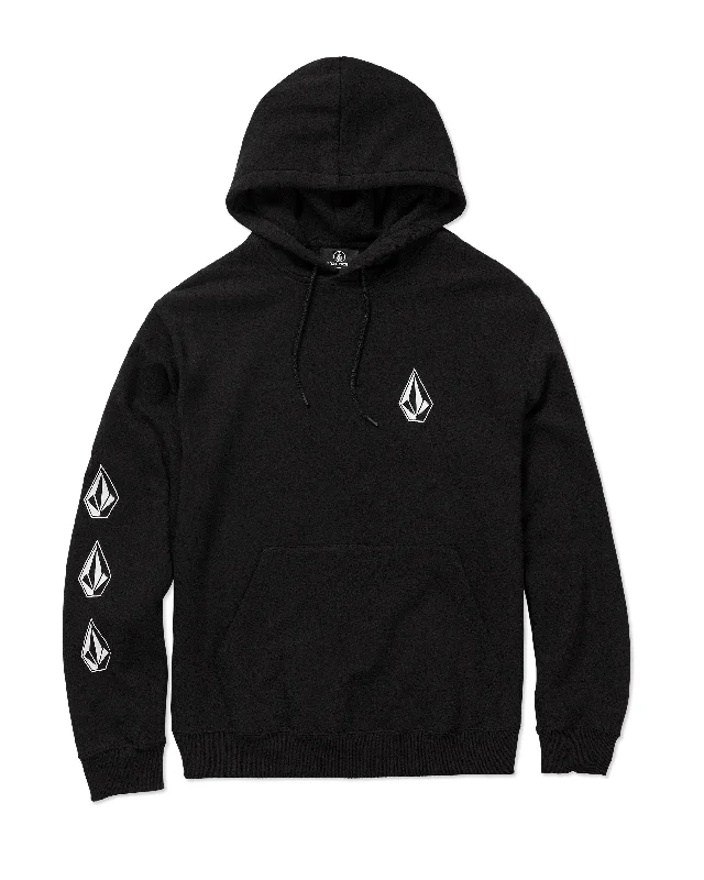 Men's Pants with Side PocketsIconic Stone Pullover Hoodie - Black