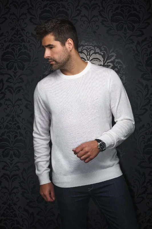 Men's Sweaters for AutumnAU NOIR | Merino Wool Sweater | Marini Cream