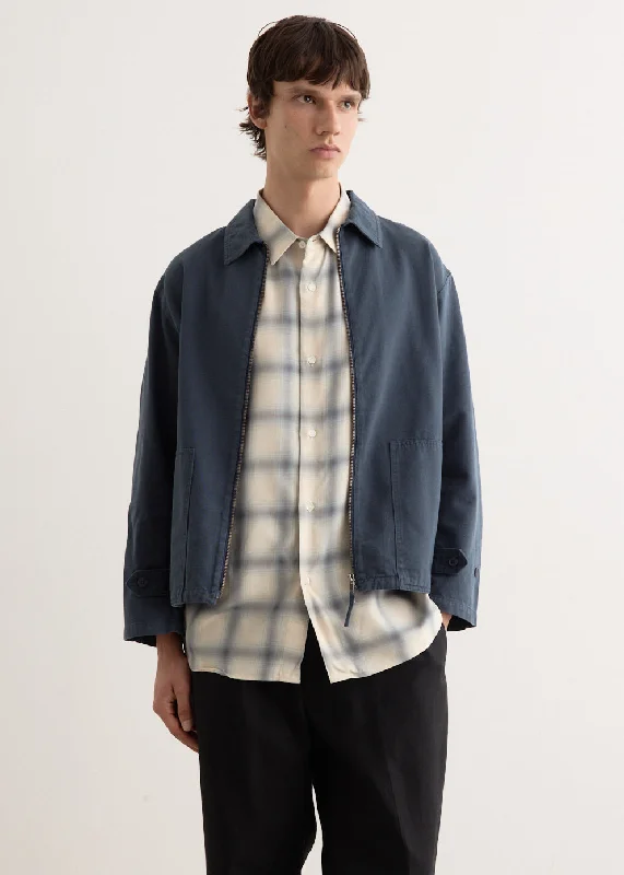 Men's Coats with Inner PocketsPigment Dyed Zip Blouson