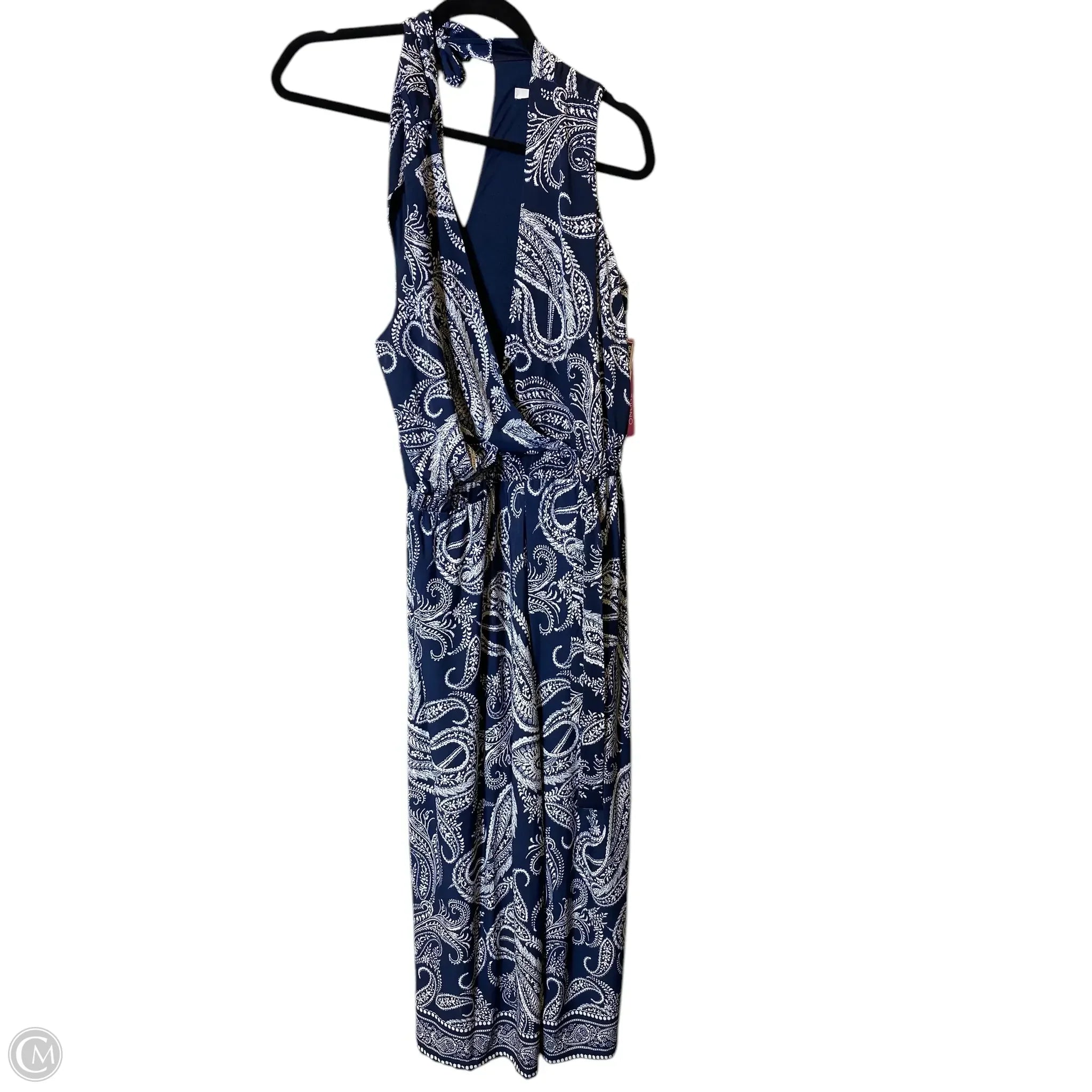 Men's Casual Pants for Everyday WearOveralls By Studio 1 In Blue & White, Size: M