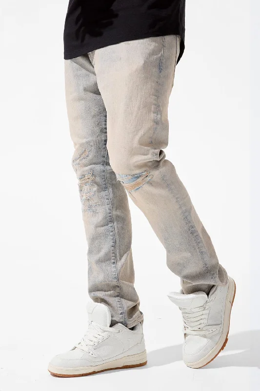 Men's Jeans Made from Recycled MaterialsCollins - Dune Denim (Cream Wash)